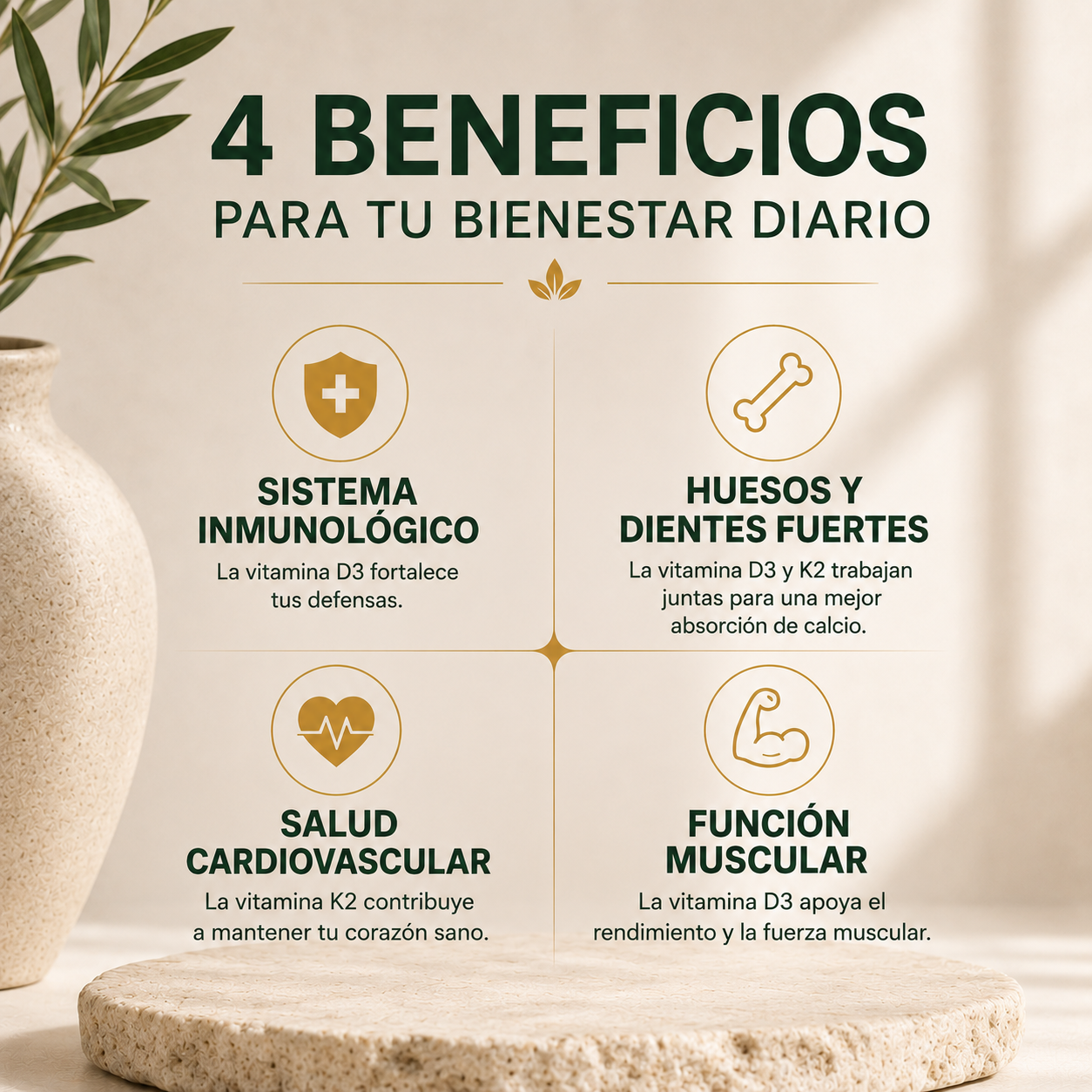 VITAMINA D3 + K2 CON ACEITE DE COCO 60 cápsulas