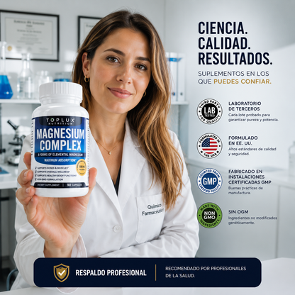 Magnesium Complex ORIGINAL 1000 mg 90 cápsulas 8 tipos en 1