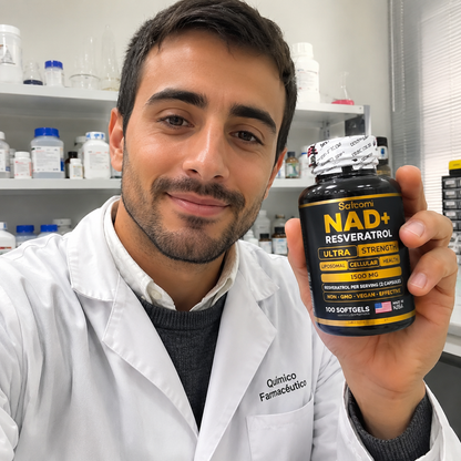 NAD+RESVERATROL ORIGINAL 1500 mg - 100 cápsulas