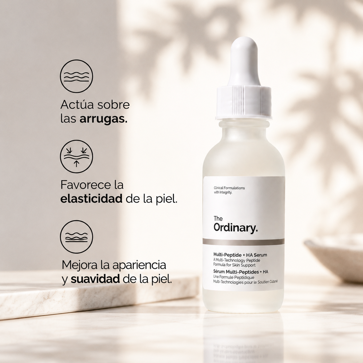 The Ordinary - Serum Facial de Péptidos + Ácido Hialurónico 30 mL