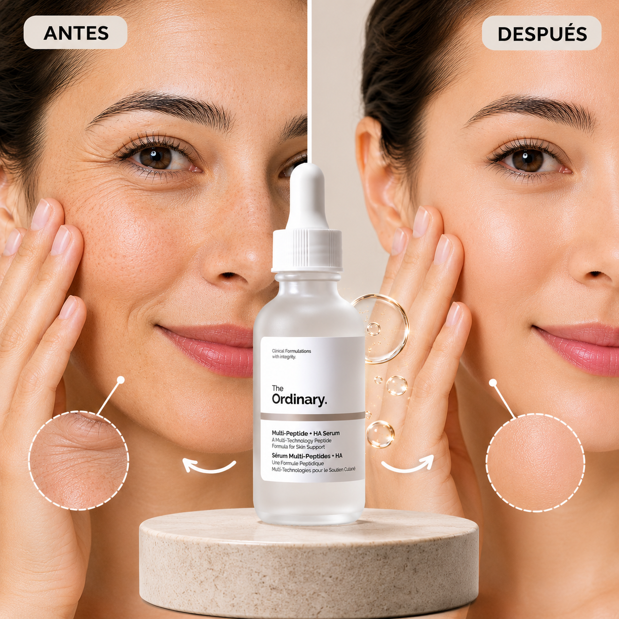 The Ordinary - Serum Facial de Péptidos + Ácido Hialurónico 30 mL
