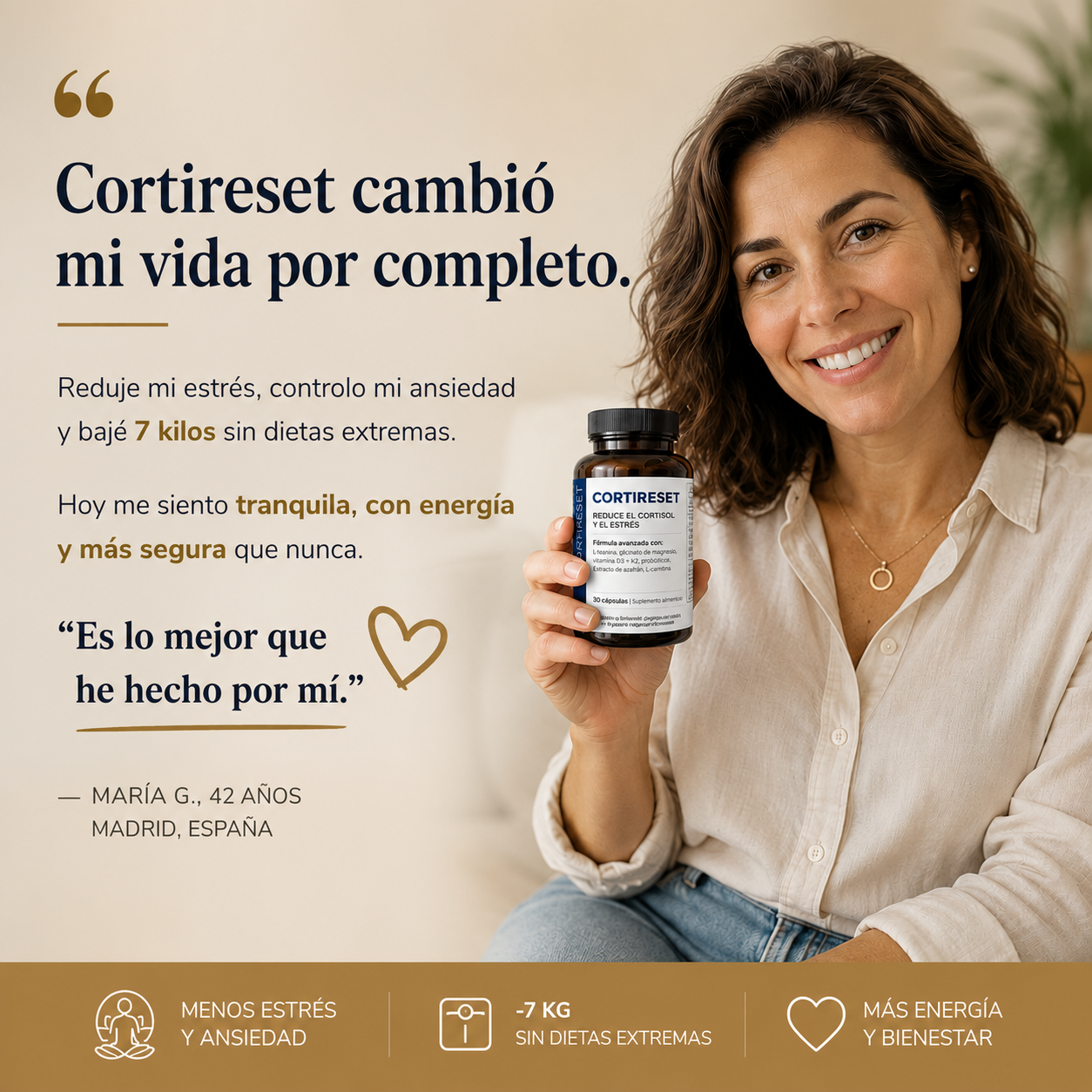 CORTIZEN™ - Menos estrés, menos ansiedad y más vida.