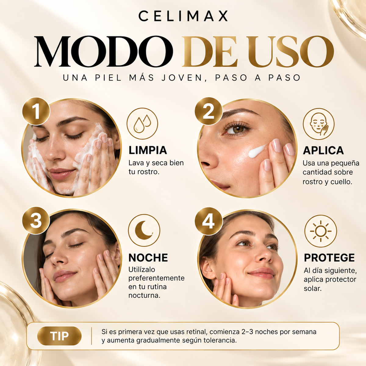 CELIMAX® Original Retinal Shot – Tratamiento Facial Antiarrugas & Reafirmante 15 ml