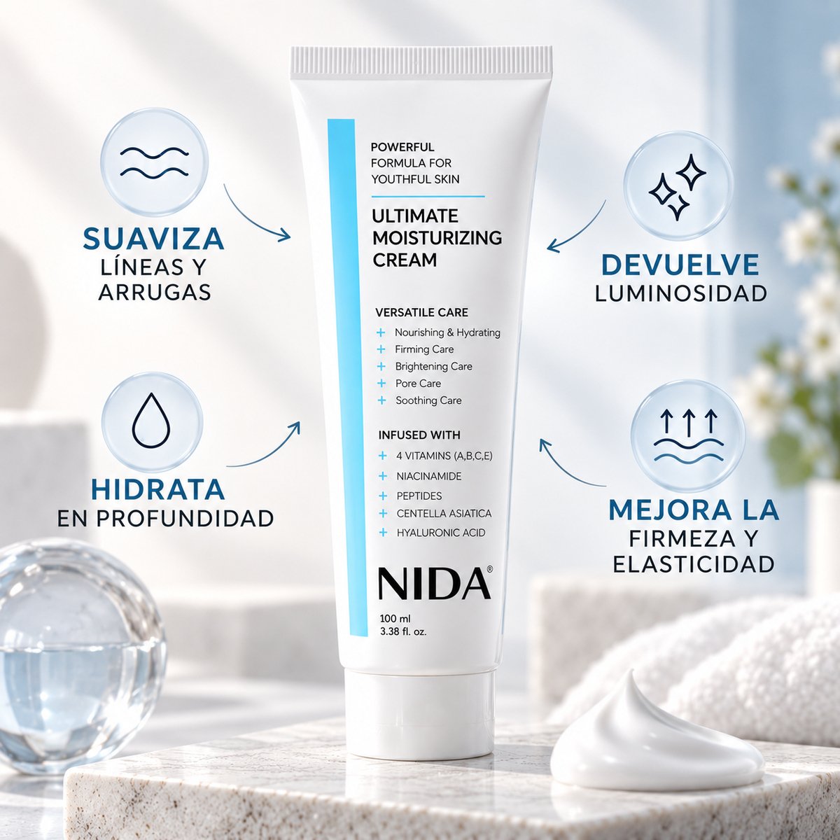 NIDA® – Crema Facial Coreana Antiedad ORIGINAL 100 mL
