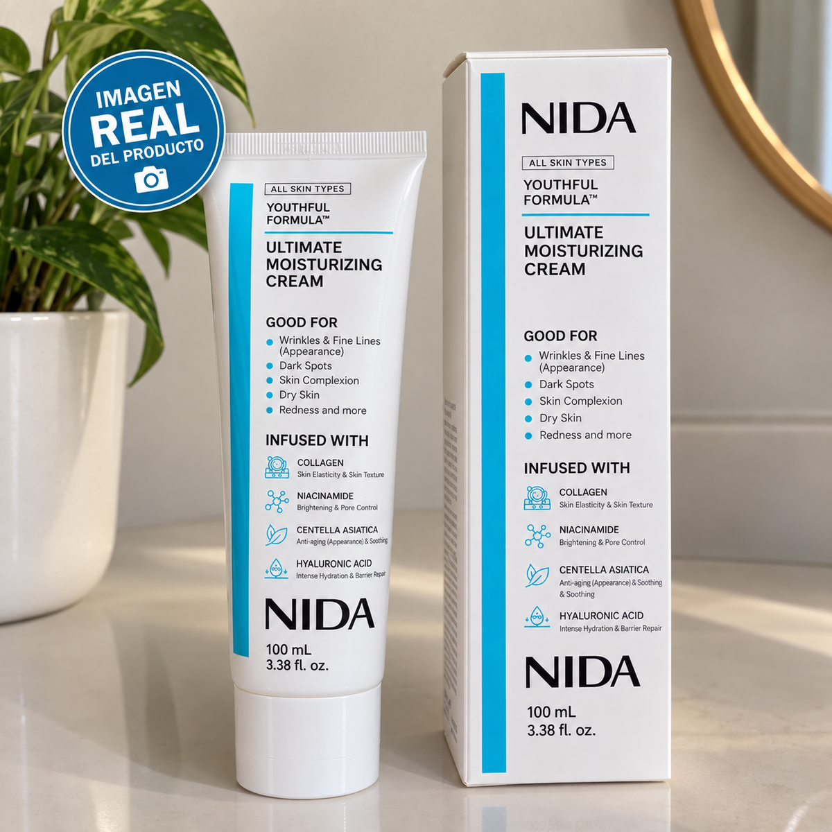 NIDA® – Crema Facial Coreana Antiedad ORIGINAL 100 mL
