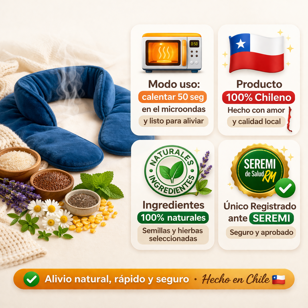 Guatero de Semillas para Cuello y Hombros – Alivia tensión y relaja en minutos