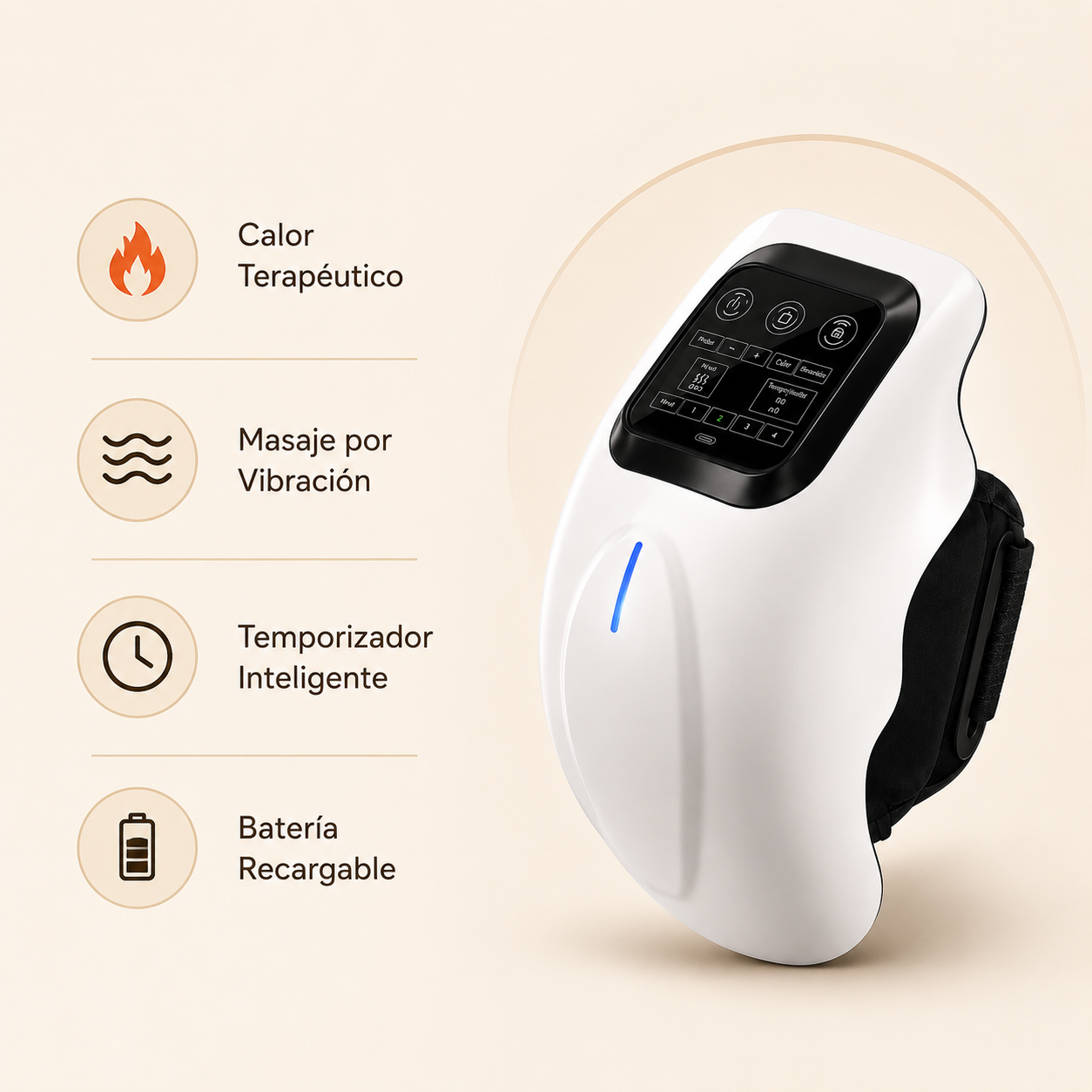 Masajeador de Rodilla con Terapia de Calor - Alivio real desde el primer uso