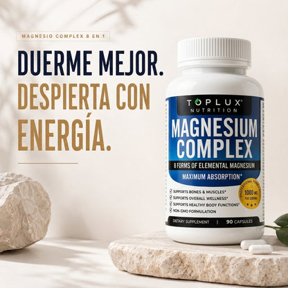 Magnesium Complex ORIGINAL 1000 mg 90 cápsulas 8 tipos en 1